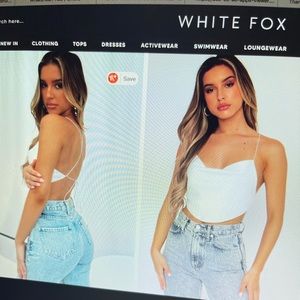 White Fox Boutique Runway Feature Crop Top